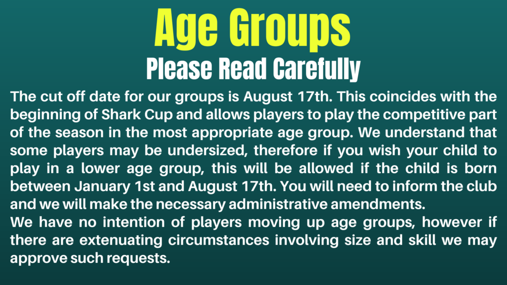 AGE GROUPS