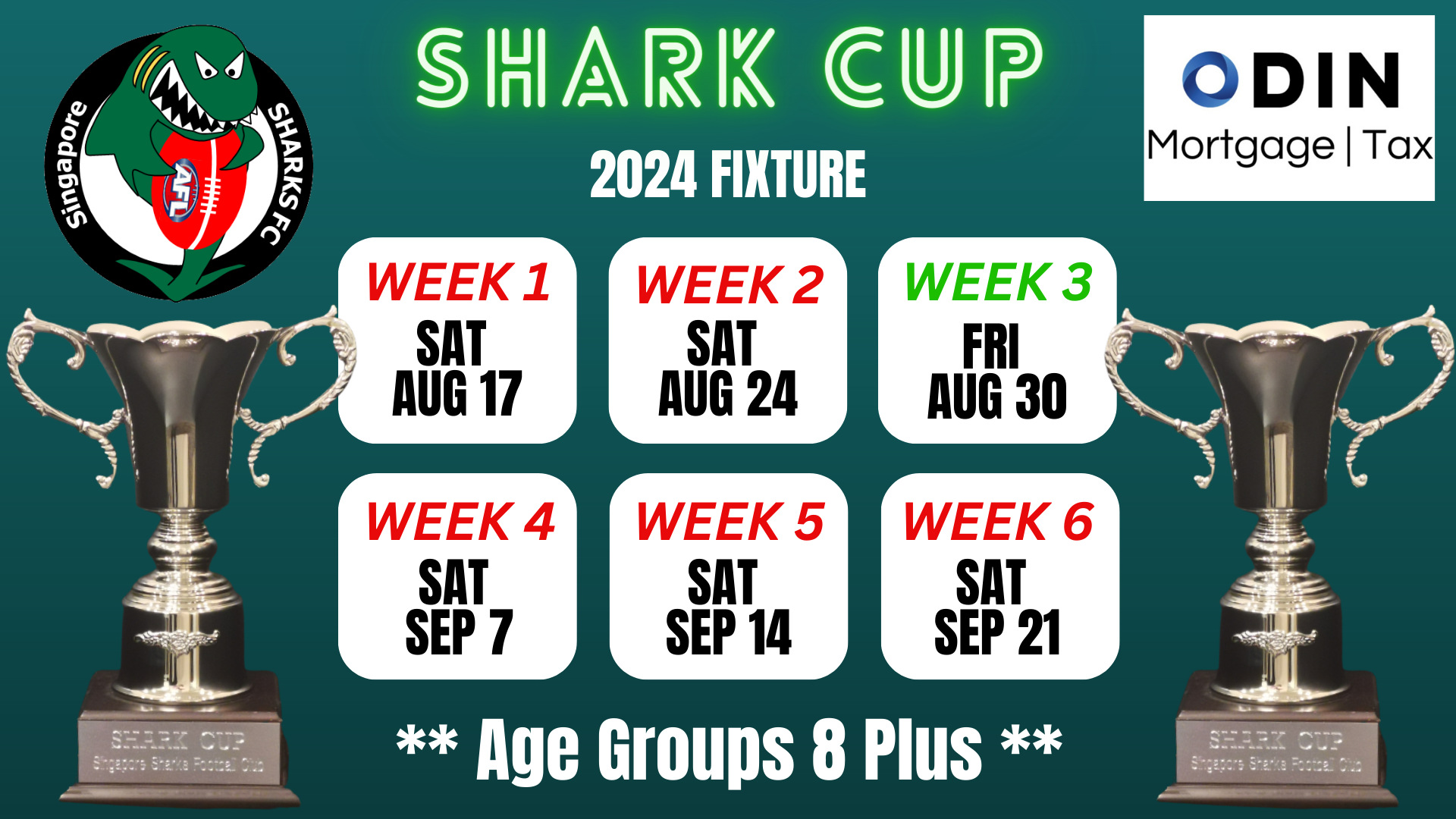 Schedule & Programs – Singapore Sharks Football Club